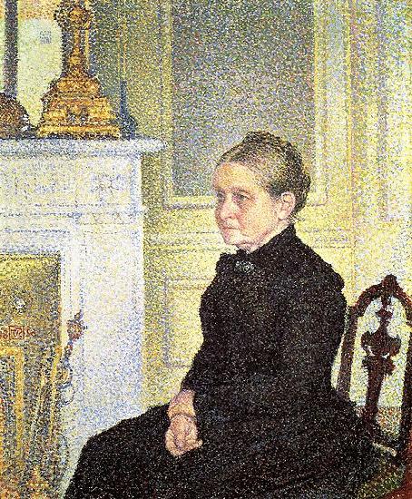 Theo Van Rysselberghe Portrait de Madame Charles Maus oil painting picture